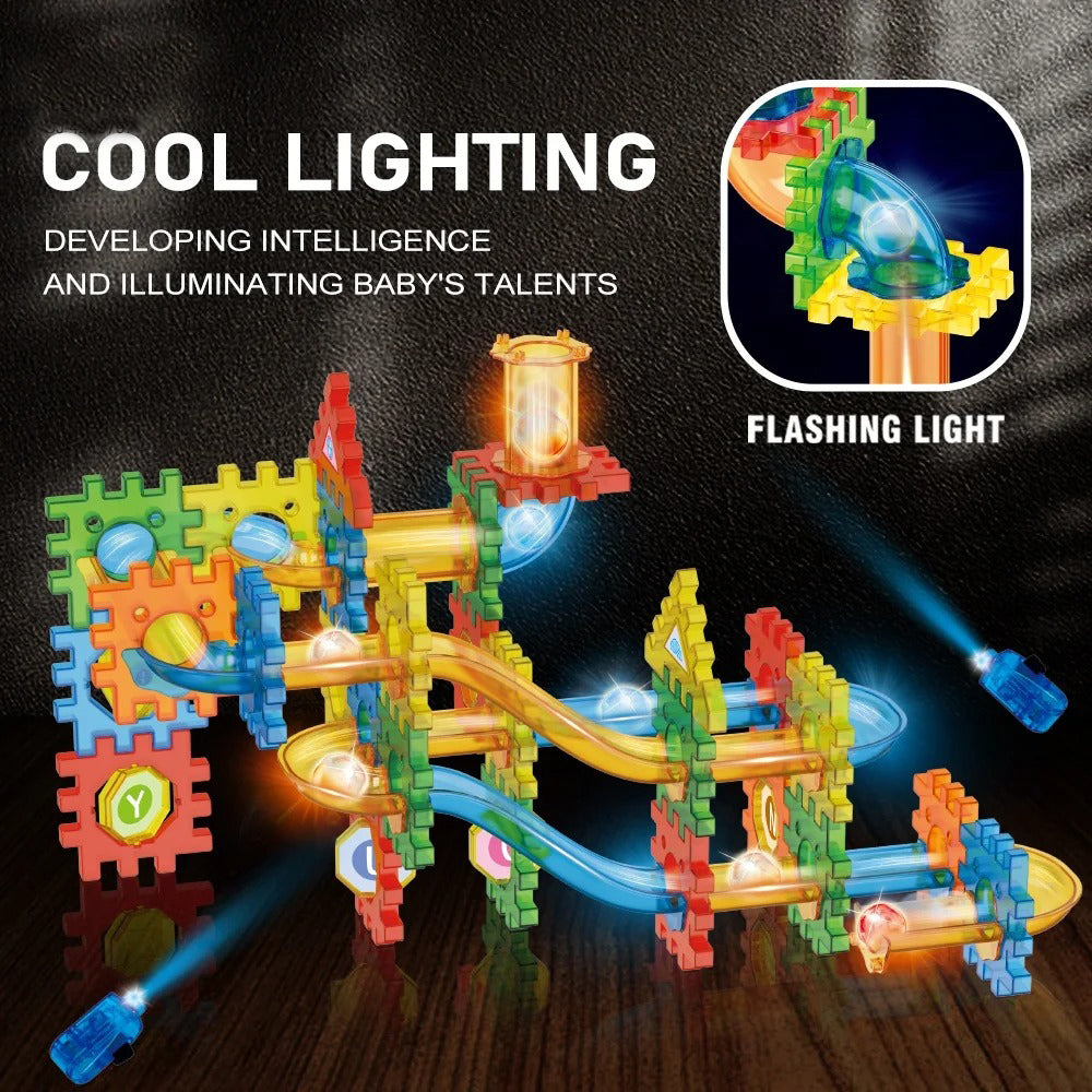 Marble Run Building Blocks Set - 78 pcs